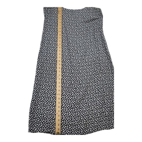 Reformation Jeans Black & White Daisy Floral Print Midi Dress Women's Size Small - Picture 10 of 11